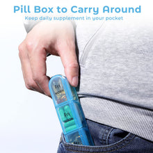 Load image into Gallery viewer, Daviky Pill Organizer Travel, Weekly Pill Organizer 3 Times a Day, Pill Box 7 Day, Pill Cases Organizers 7 Day, Daily Pill Box Organizer, Medicine Organizer to Hold Vitamins and Medication (Blue)
