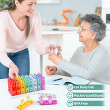 Load image into Gallery viewer, Daviky Monthly Pill Organizer 4 Times a Day, 30 Day Pill Organizer with Daily Pill Box Organizer, One Month Medicine Pill Case, 31 Day Pill Container Pill Holder to Hold Supplement and Medication
