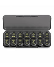 Load image into Gallery viewer, Daviky Weekly Pill Organizer 2 Times a Day, 7-Day AM PM Medicine Case, Travel-Friendly Pill Box for Fish Oils, Vitamins &amp; Supplements
