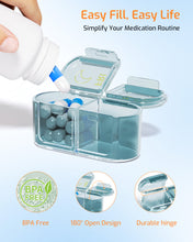 Load image into Gallery viewer, Daviky Weekly Pill Organizer 2 Times a Day, 7-Day AM PM Medicine Case, Travel-Friendly Pill Box for Fish Oils, Vitamins &amp; Supplements
