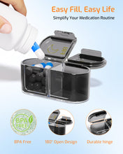 Load image into Gallery viewer, Daviky Weekly Pill Organizer 2 Times a Day, 7-Day AM PM Medicine Case, Travel-Friendly Pill Box for Fish Oils, Vitamins &amp; Supplements
