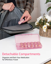 Load image into Gallery viewer, Daviky Weekly Pill Organizer 2 Times a Day, 7-Day AM PM Medicine Case, Travel-Friendly Pill Box for Fish Oils, Vitamins &amp; Supplements
