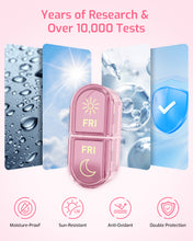 Load image into Gallery viewer, Daviky Weekly Pill Organizer 2 Times a Day, 7-Day AM PM Medicine Case, Travel-Friendly Pill Box for Fish Oils, Vitamins &amp; Supplements
