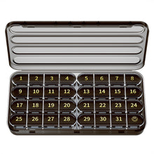 Load image into Gallery viewer, Daviky Monthly Pill Organizer 1 Time a Day, 30 Day Pill Box, Single-Hand Easy Open Pill Case for Travel, Daily Vitamins &amp; Supplements for Seniors
