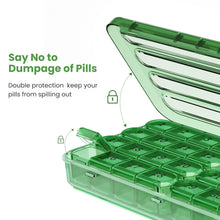 Load image into Gallery viewer, Daviky Monthly Pill Organizer 1 Time a Day, 30 Day Pill Box, Single-Hand Easy Open Pill Case for Travel, Daily Vitamins &amp; Supplements for Seniors
