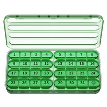 Load image into Gallery viewer, Daviky Monthly Pill Organizer 1 Time a Day, 30 Day Pill Box, Single-Hand Easy Open Pill Case for Travel, Daily Vitamins &amp; Supplements for Seniors
