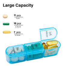 Load image into Gallery viewer, Daviky Pill Organizer 3 Times a Day, Weekly Pill Organizer 3 Times a Day, Pill Box 7 Day, Pill Cases Organizers 7 Day, Daily Pill Box Organizer, Medicine Organizer to Hold Vitamins and Medication
